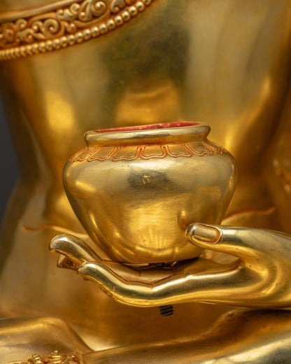 Traditional Shakyamuni Buddha Statue | Peaceful & Serene Buddhist Art