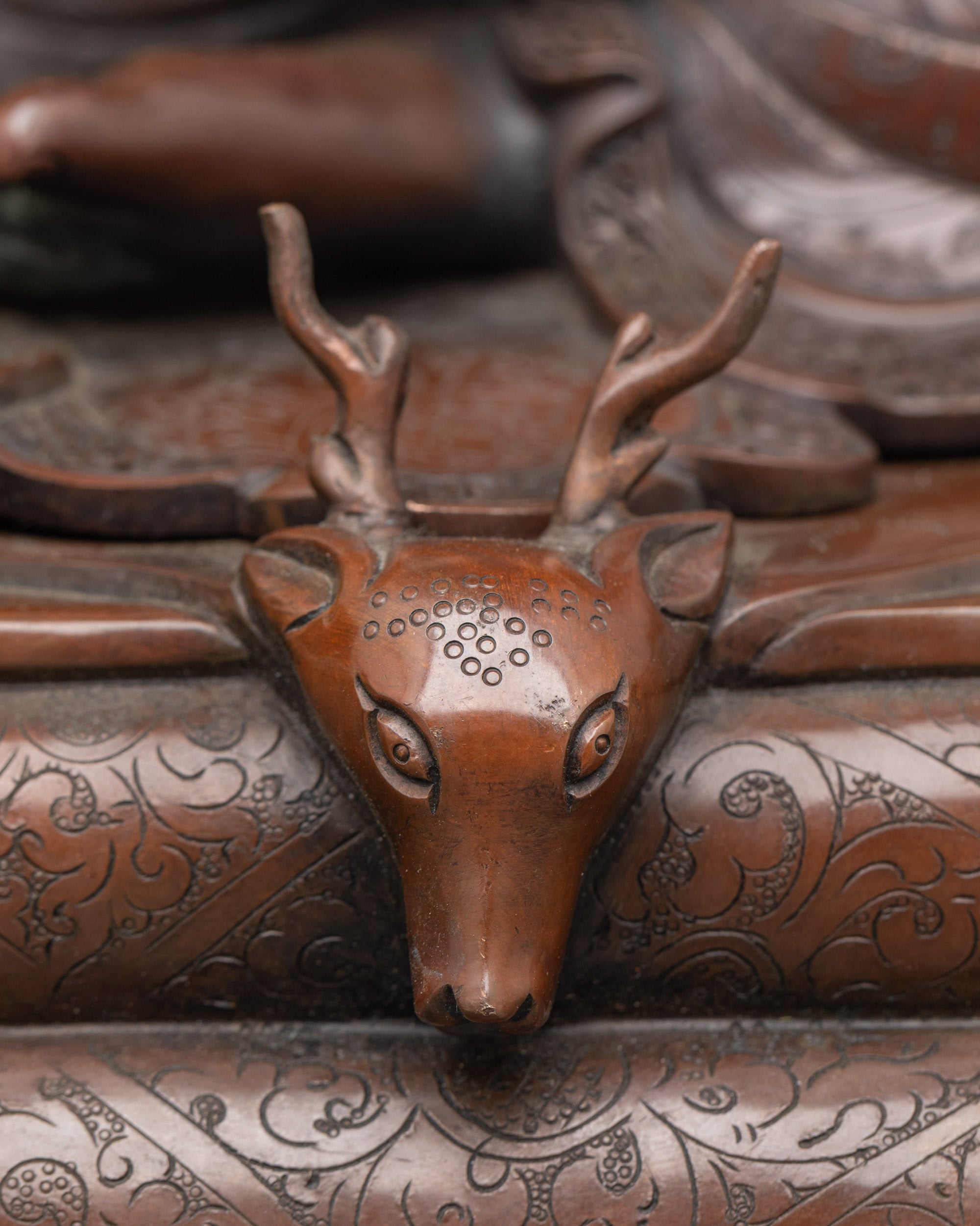 Oxidized Milarepa Statue - Inspiration for Meditation Practice