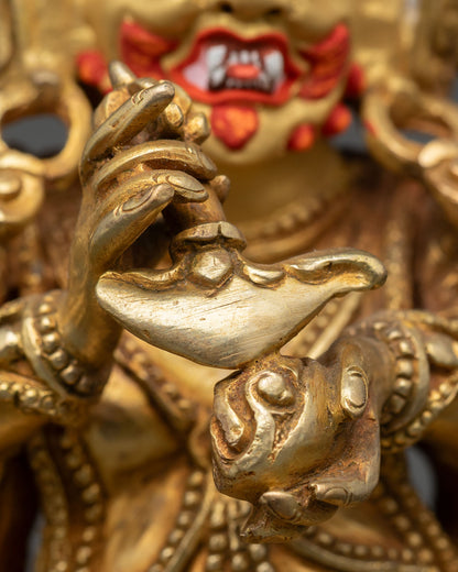 Six-Armed Mahakala Statue – Wrathful Guardian of Dharma