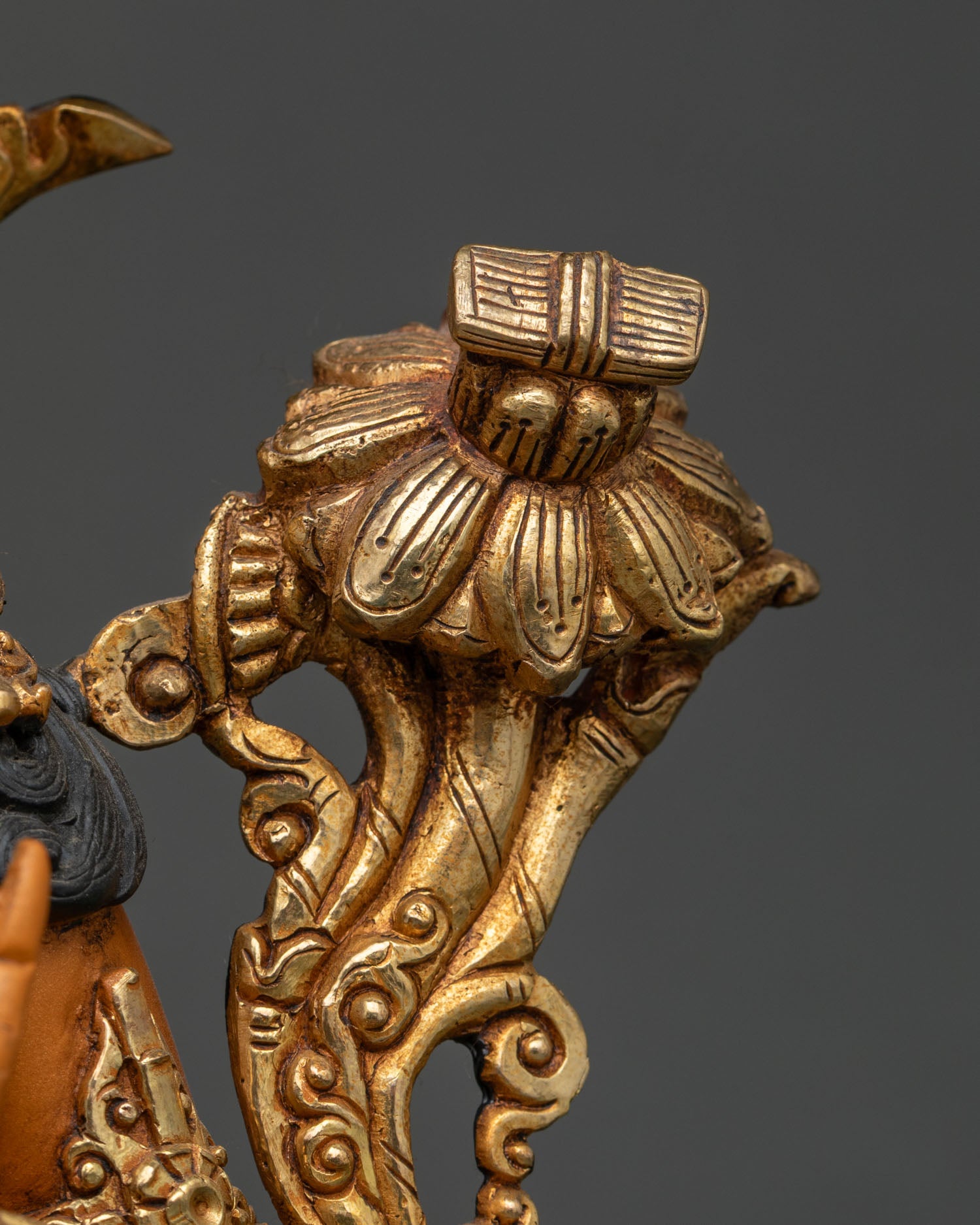 Acrylic-painted Manjushri Statue | Bodhisattva of Transcendent Wisdom