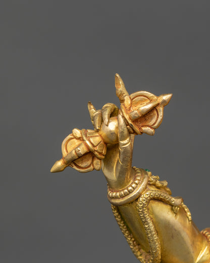 Tibetan Guru Dragpo Statue | Fierce Guardian of Dharma Sculpture
