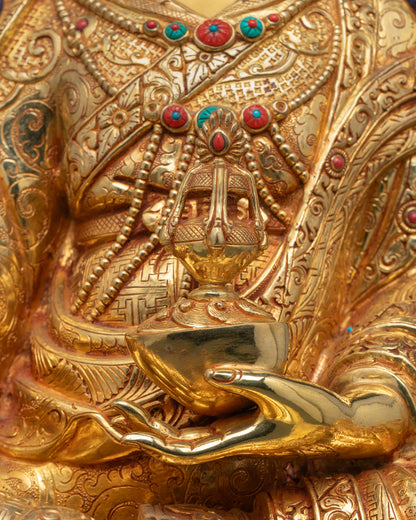Premium Padmasambhava Statue | Handmade Traditional Nepali Artwork