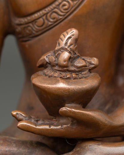 Medicine Buddha Statue for Spiritual Healing | Handcrafted Nepalese Art