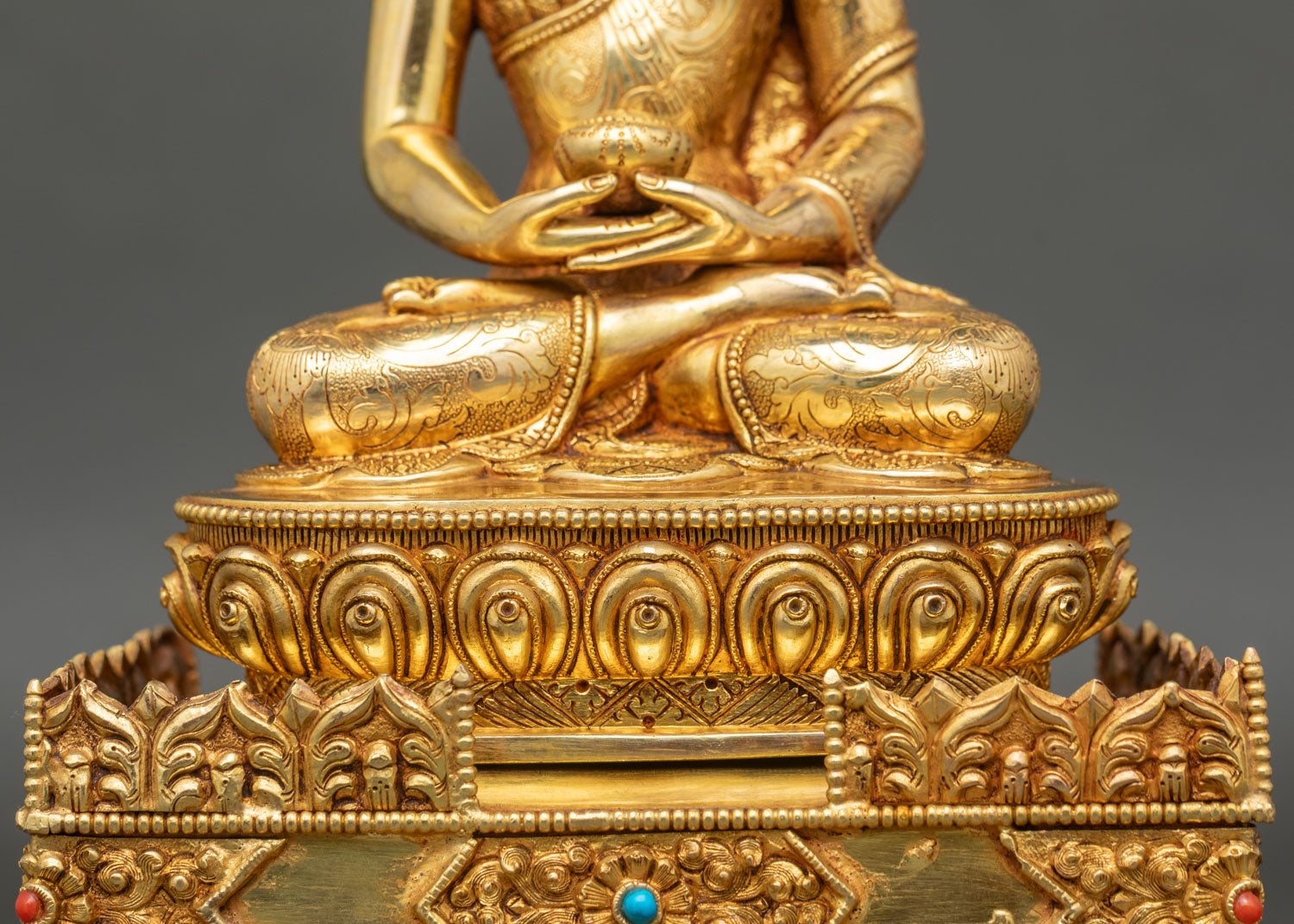 Amitabha Buddha Statue | Traditional Himalayan Art for Altar Decor