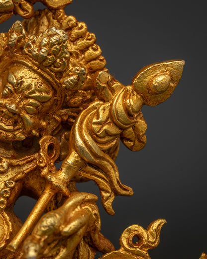 White Dzambhala Statue | Buddhist Wealth Deity Artwork
