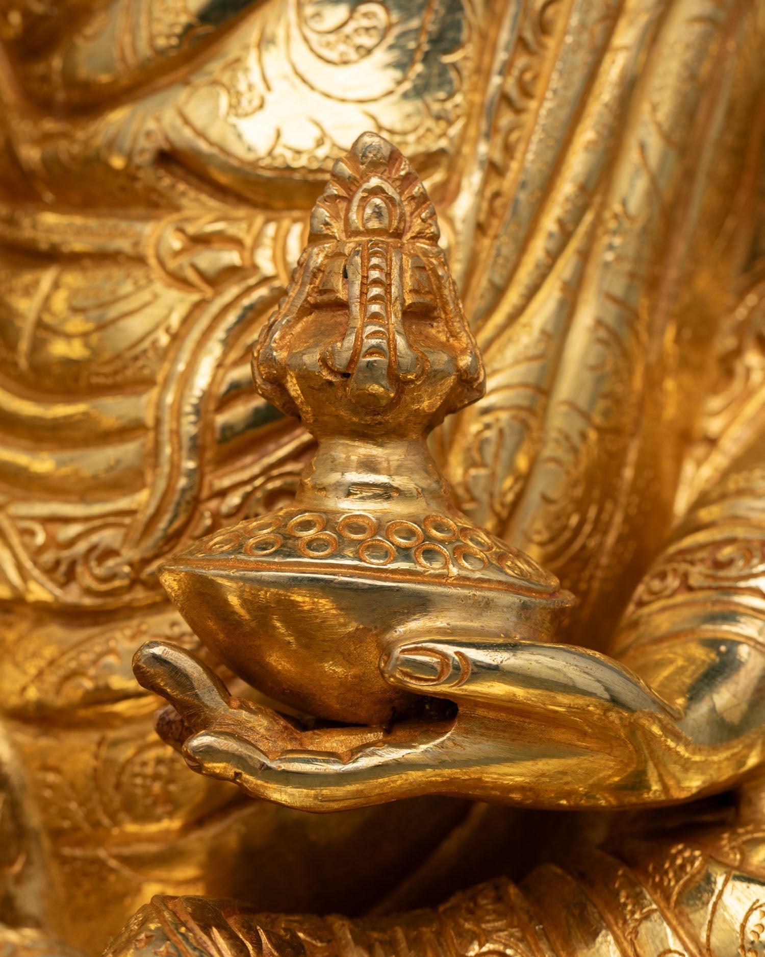 Powerful Guru Rinpoche Statue | Buddhist Sacred Figurine