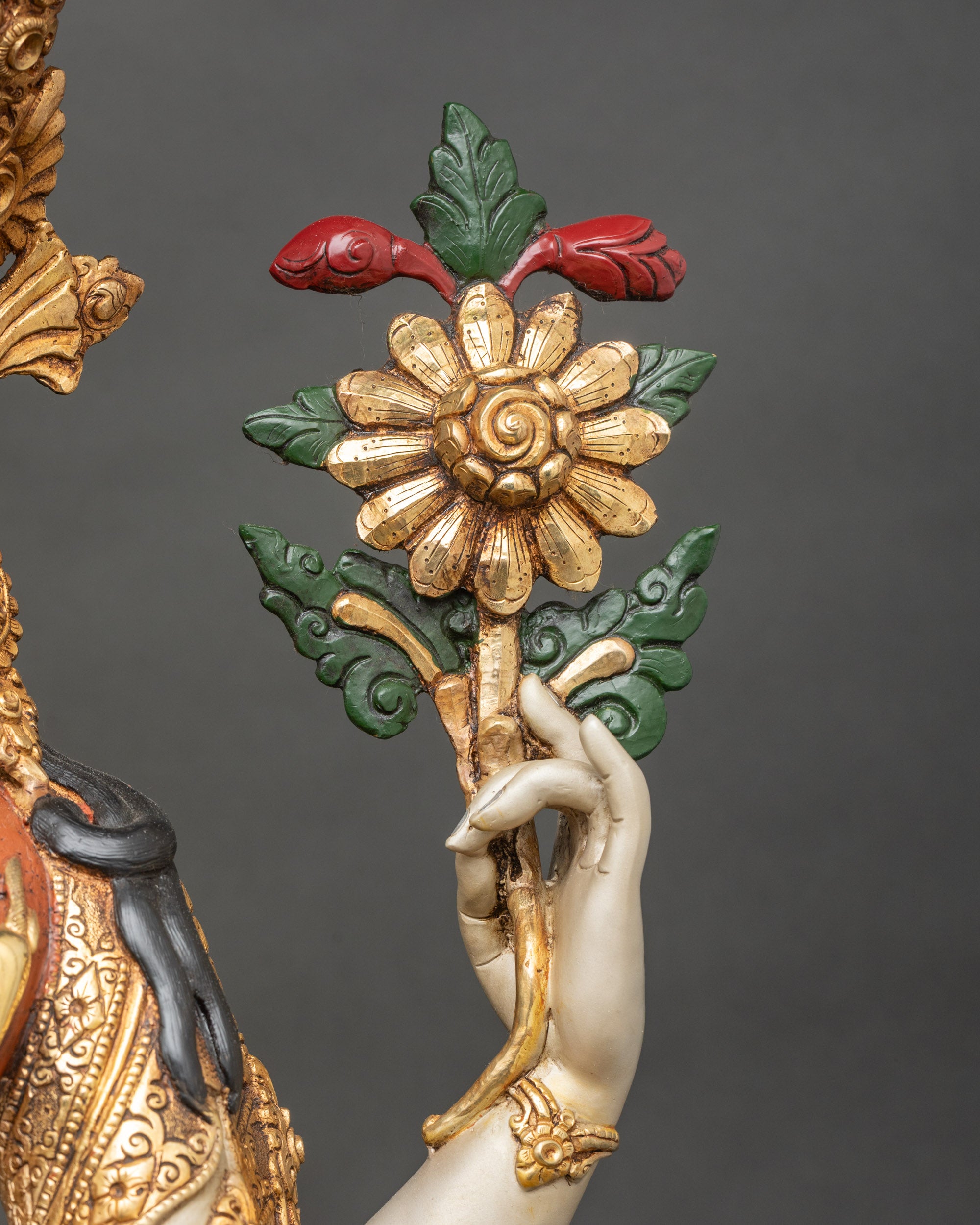 Vibrant Lord Chenrezig Statue | Bodhisattva of Infinite Compassion