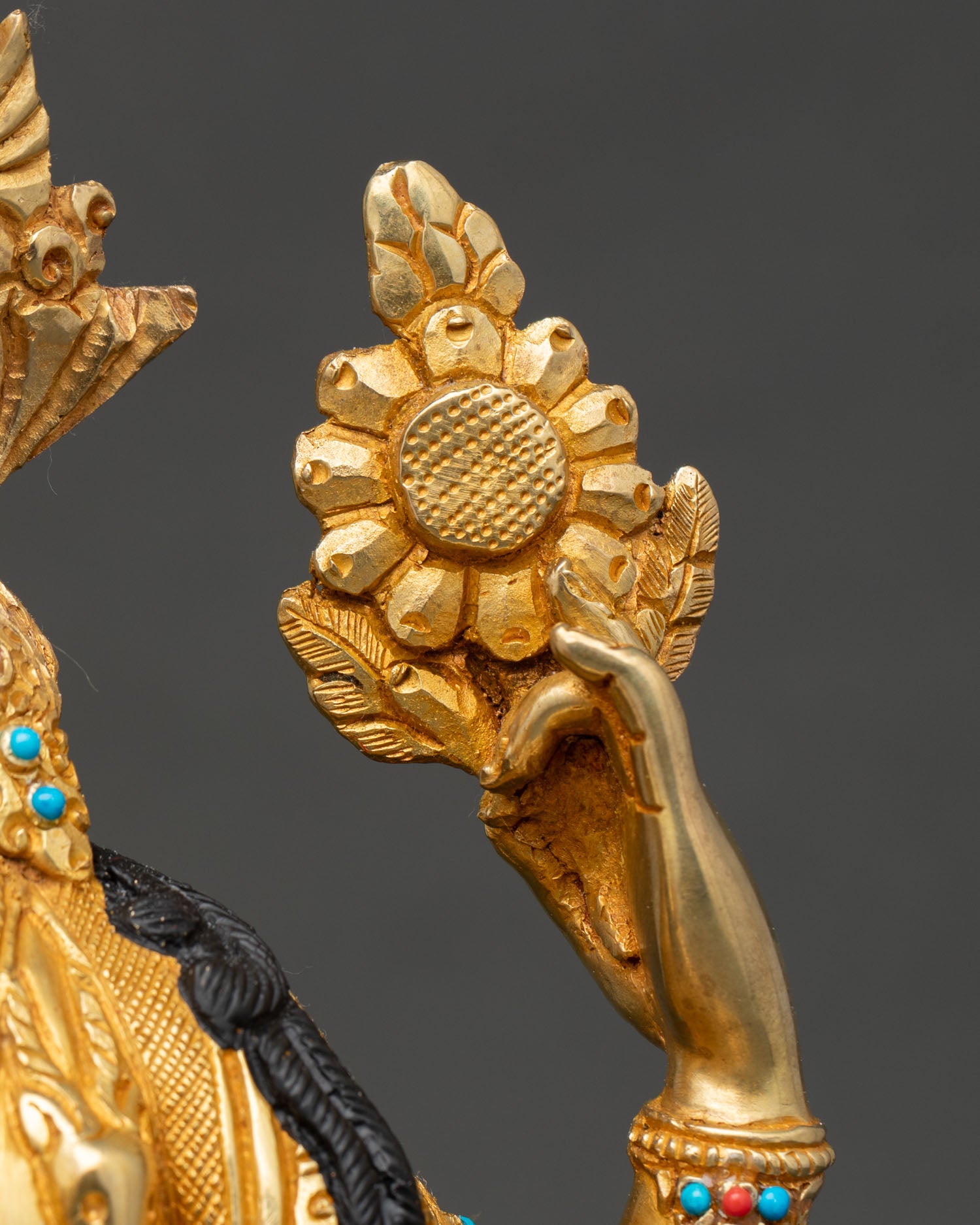 Handcrafted Chenrezig Statue | Nepalese Meditation Art