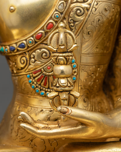 Buddha Mitrugpa Copper Statue | Lost-Wax Casted Sculpture from Nepal
