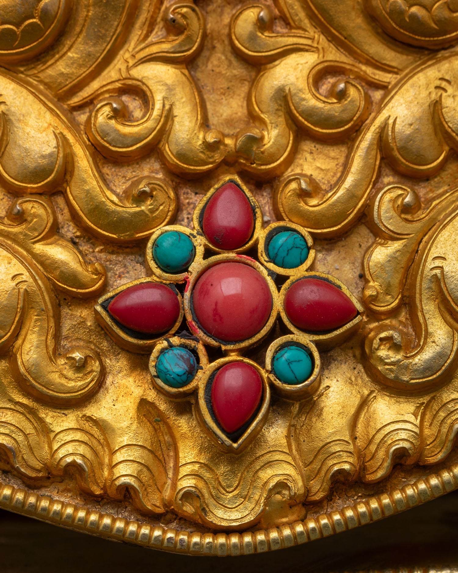 Green Tara with Throne