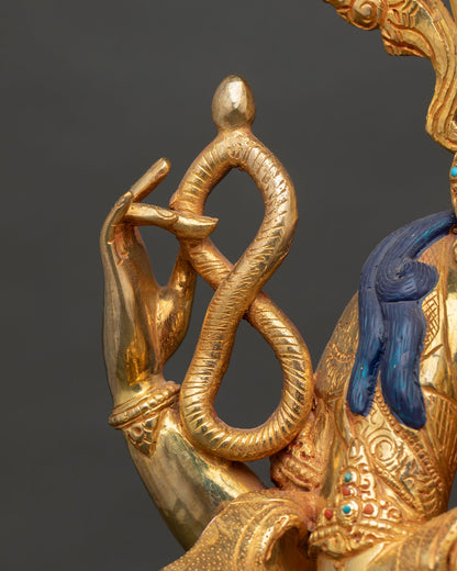 Chenrezig Statue | 24K Gold Gilded Copper Artwork