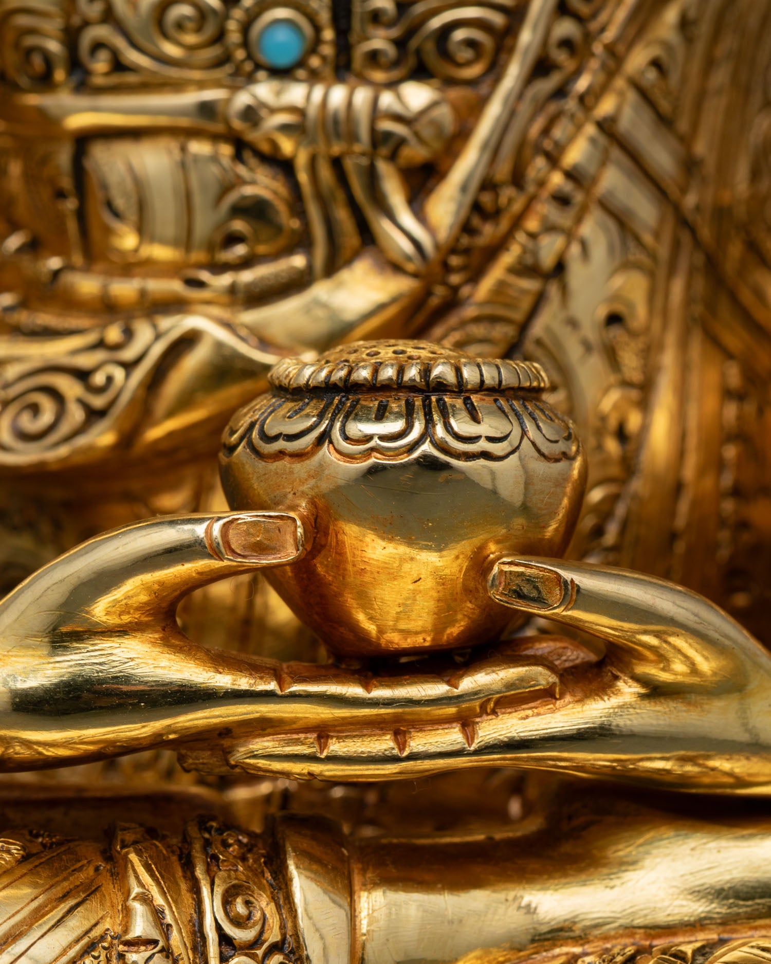 Amida Buddha (Amitabha) Statue | Lost Wax Buddhist Art