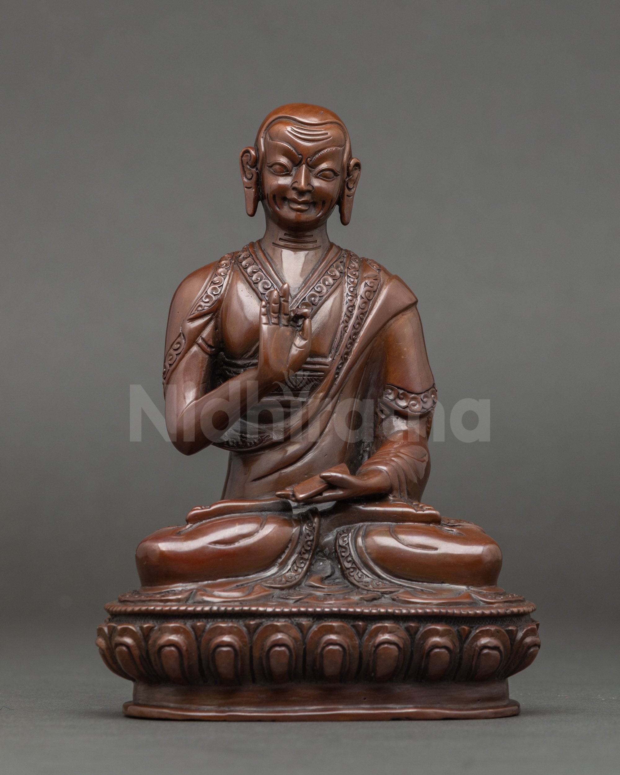 Je Tsongkhapa Statue Set | Himalayan Handcrafted Buddhist Art