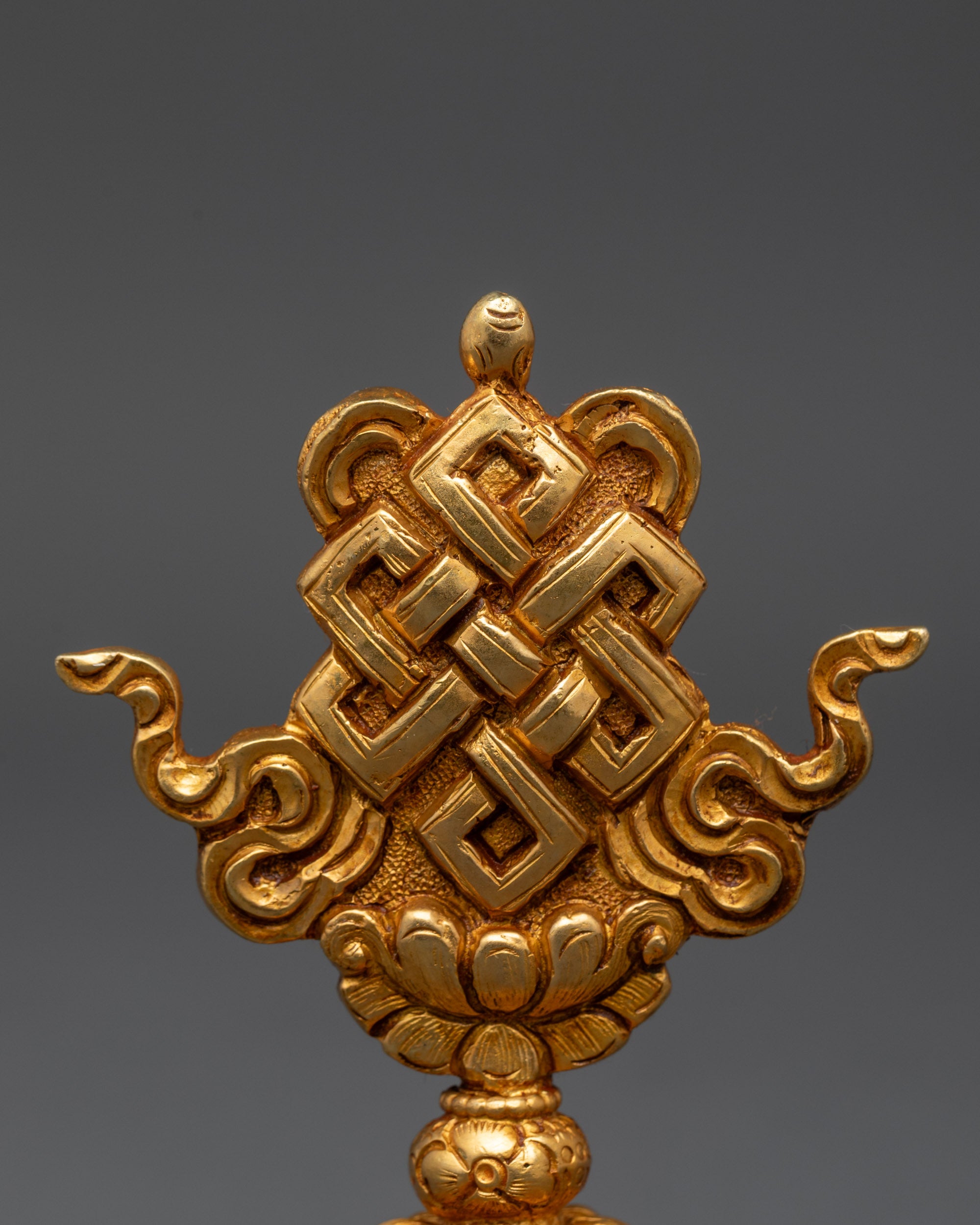 3" Gold Fire-Gilded Ashtamangala Set | Symbol of Universal Harmony