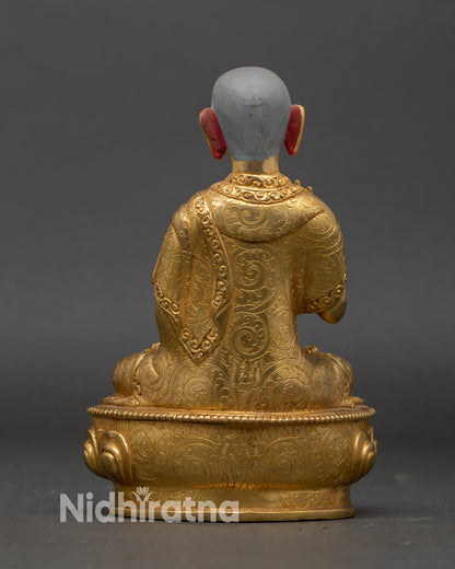 Tsongkhapa Statue Set with Two Disciples | Lost-Wax Craftsmanship