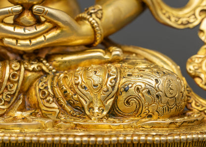 Amitayus Statue | Pure Gold Copper Sculpture