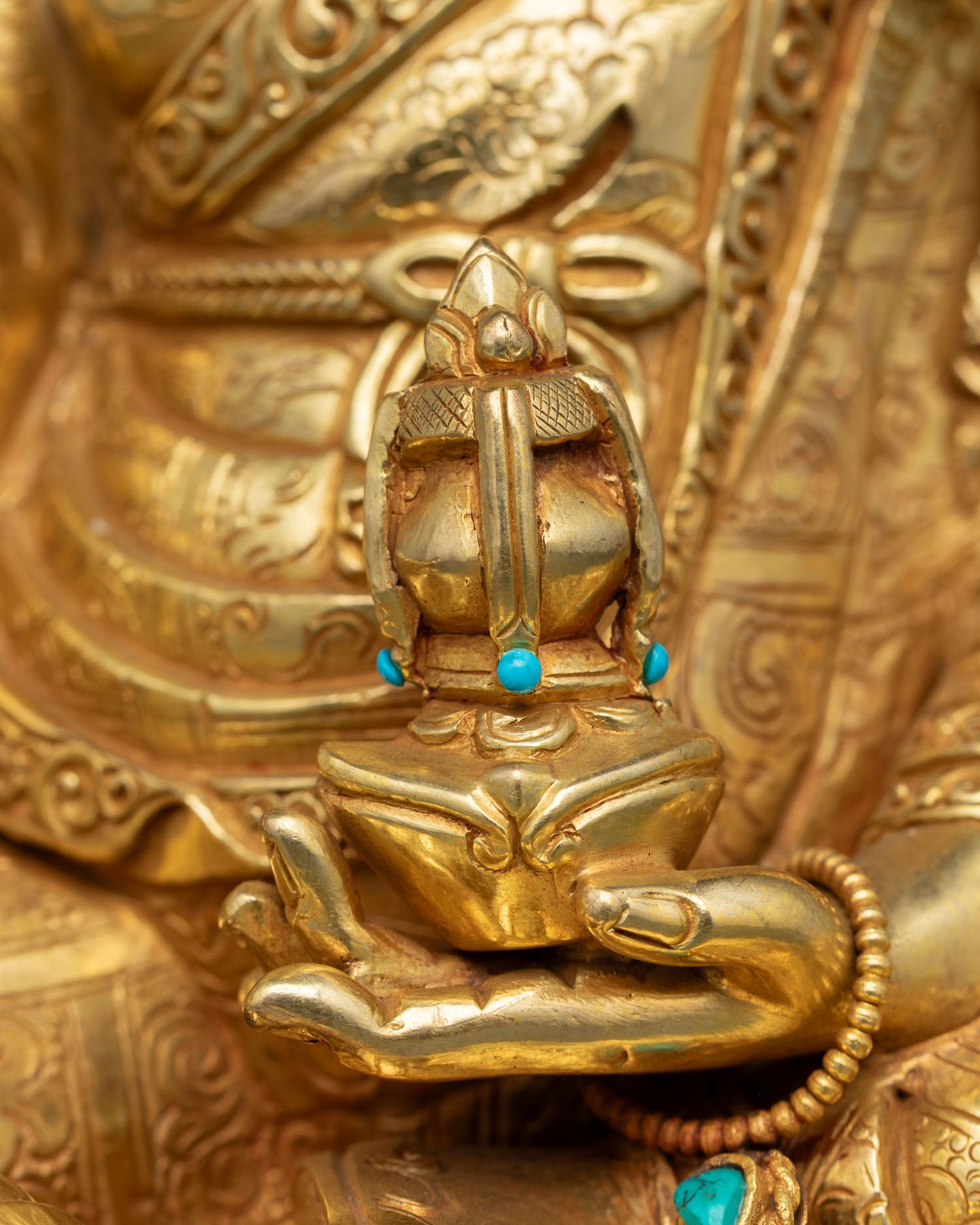 Handcrafted Guru Rinpoche Copper Statue | The Precious Master
