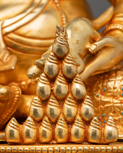 God of Wealth Dzambhala Statue | Handmade Spiritual Art