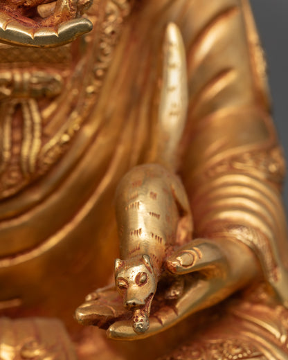Handcrafted Guru Norlha Statue | Nepalese Buddhist Sculpture