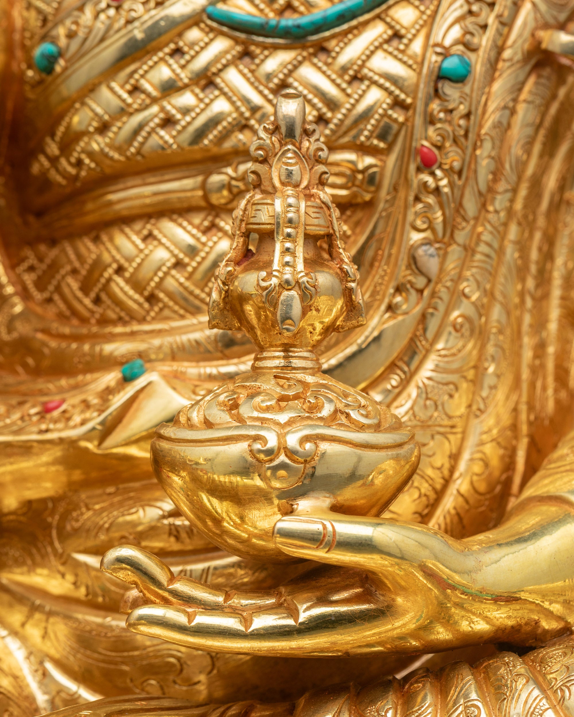 Guru Rinpoche Figurine | Tibetan Buddhist Statue for Enlightenment