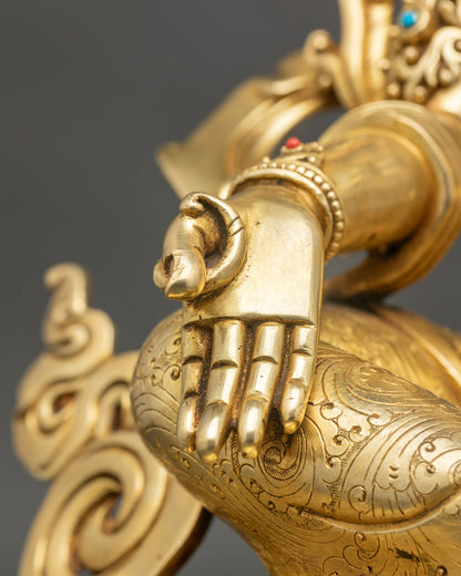 Peaceful Green Tara – Handcrafted Sculpture for Inner Clarity