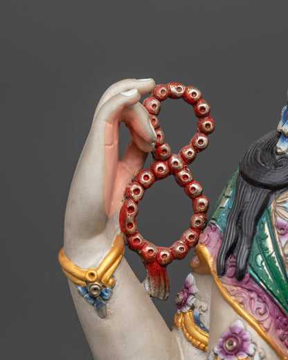 Premium Chenrezig Statue | Beautifully Painted Avalokiteshvara Idol