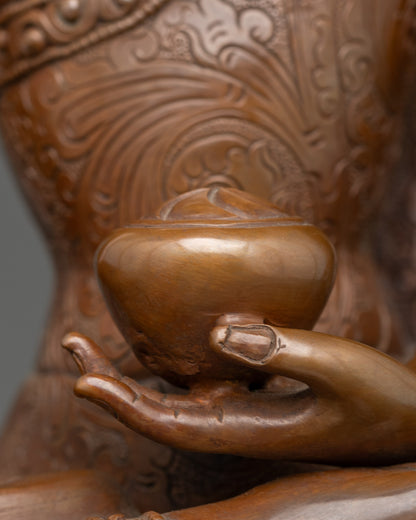 Oxidixed Shakyamuni Buddha Statue