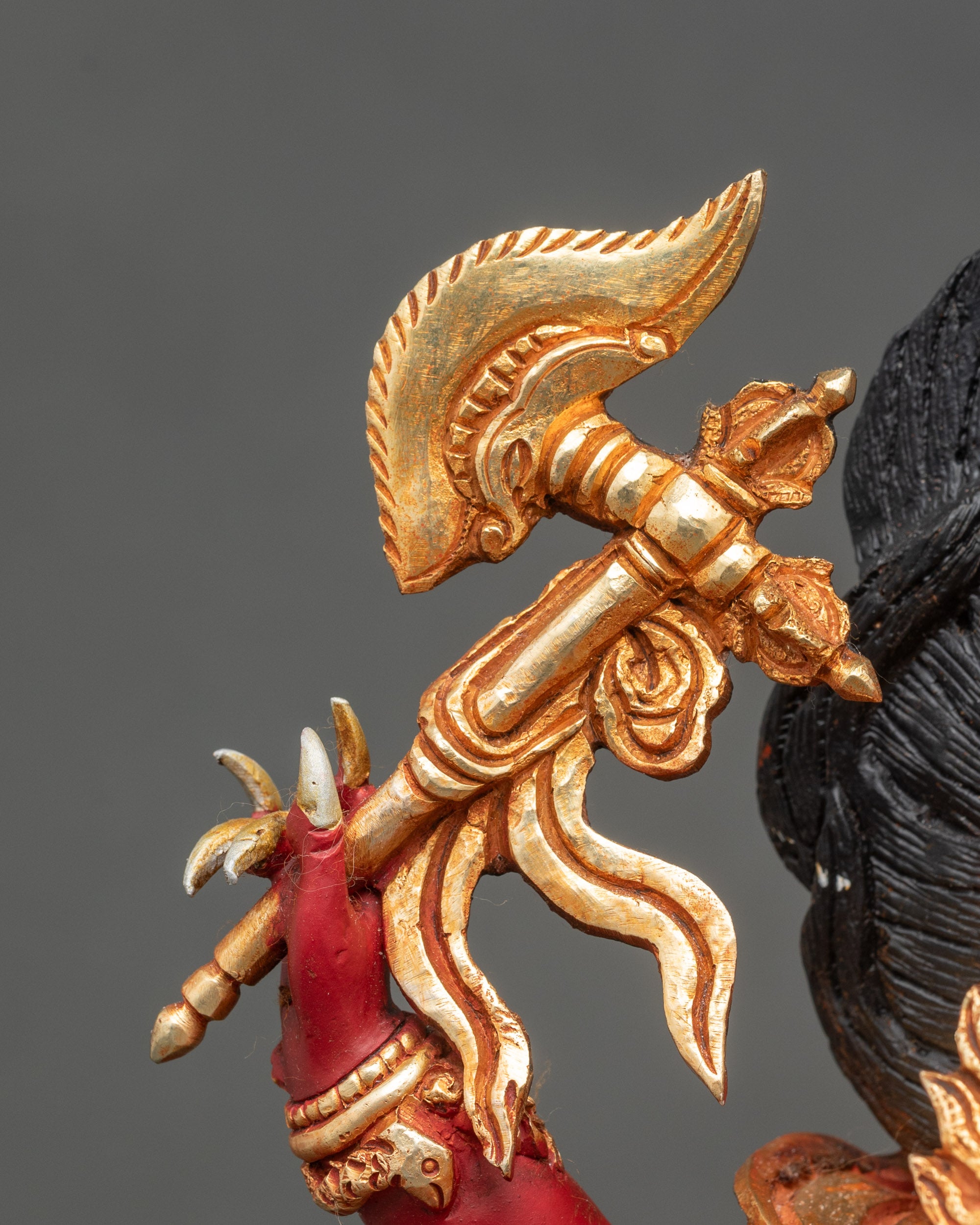 Premium Red Dzambhala Statue | Attract Prosperity and Remove Obstacles