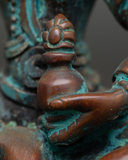 Antique Finished Tseringma Statue | Buddhist Goddess of Longevity