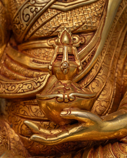 Premium Guru Rinpoche Statue | Enlightened Tibetan Master