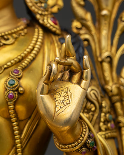Green Tara Statue