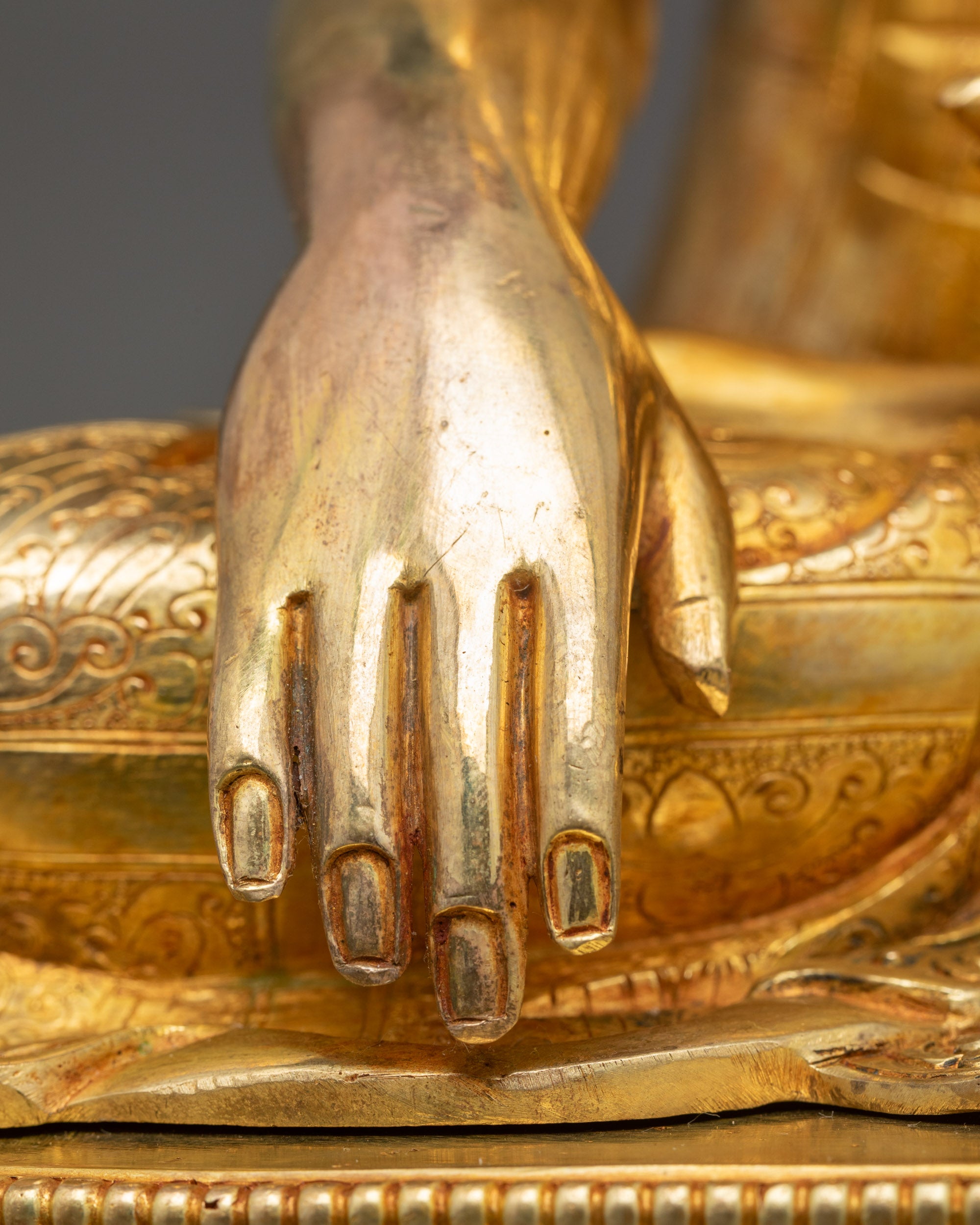 Buddhist Lama Jigten Sumgon Statue | Handmade Tibetan Sculpture Nepal