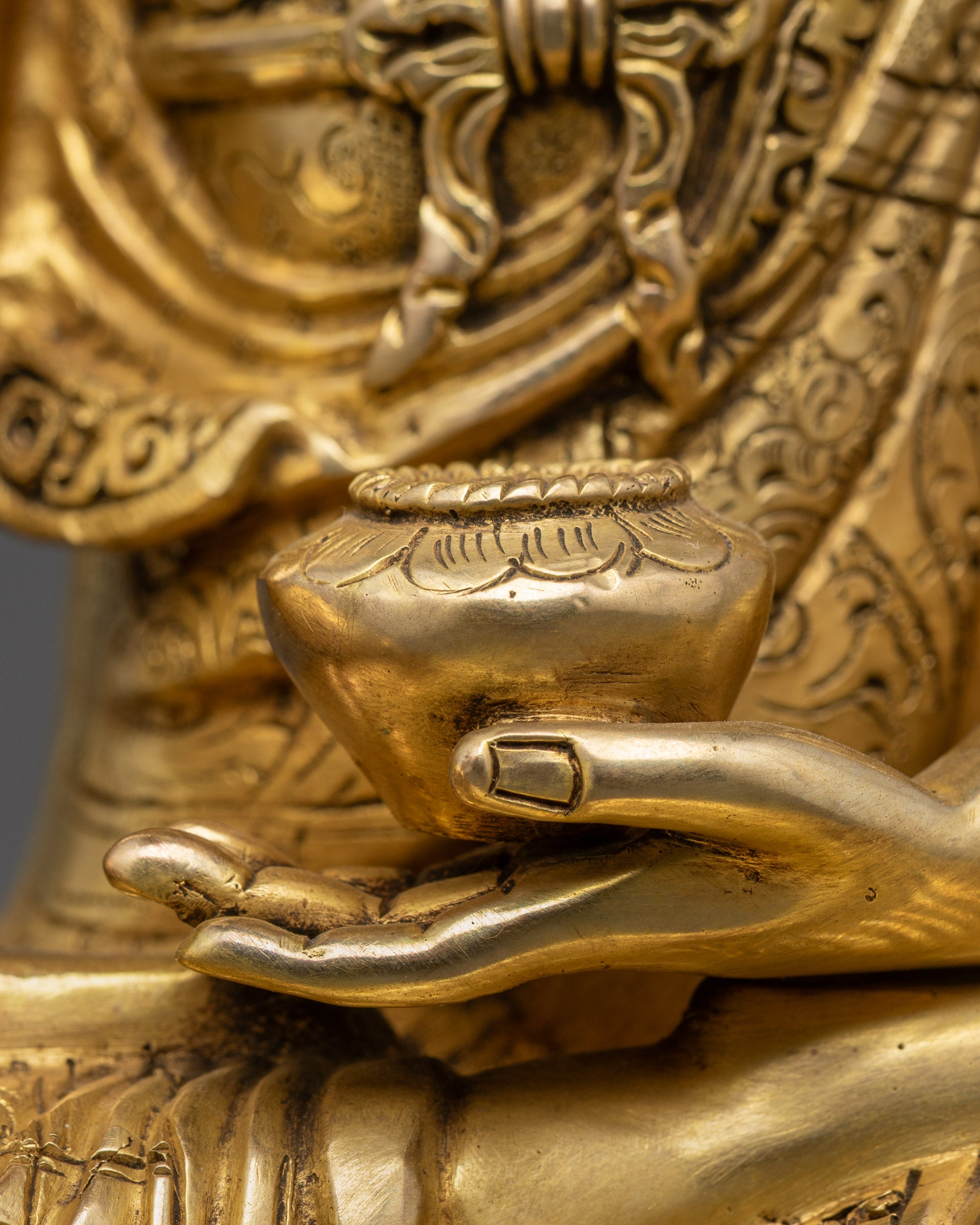 Tibetan Shakyamuni Buddha Statue | Traditional Himalayan Art Nepal