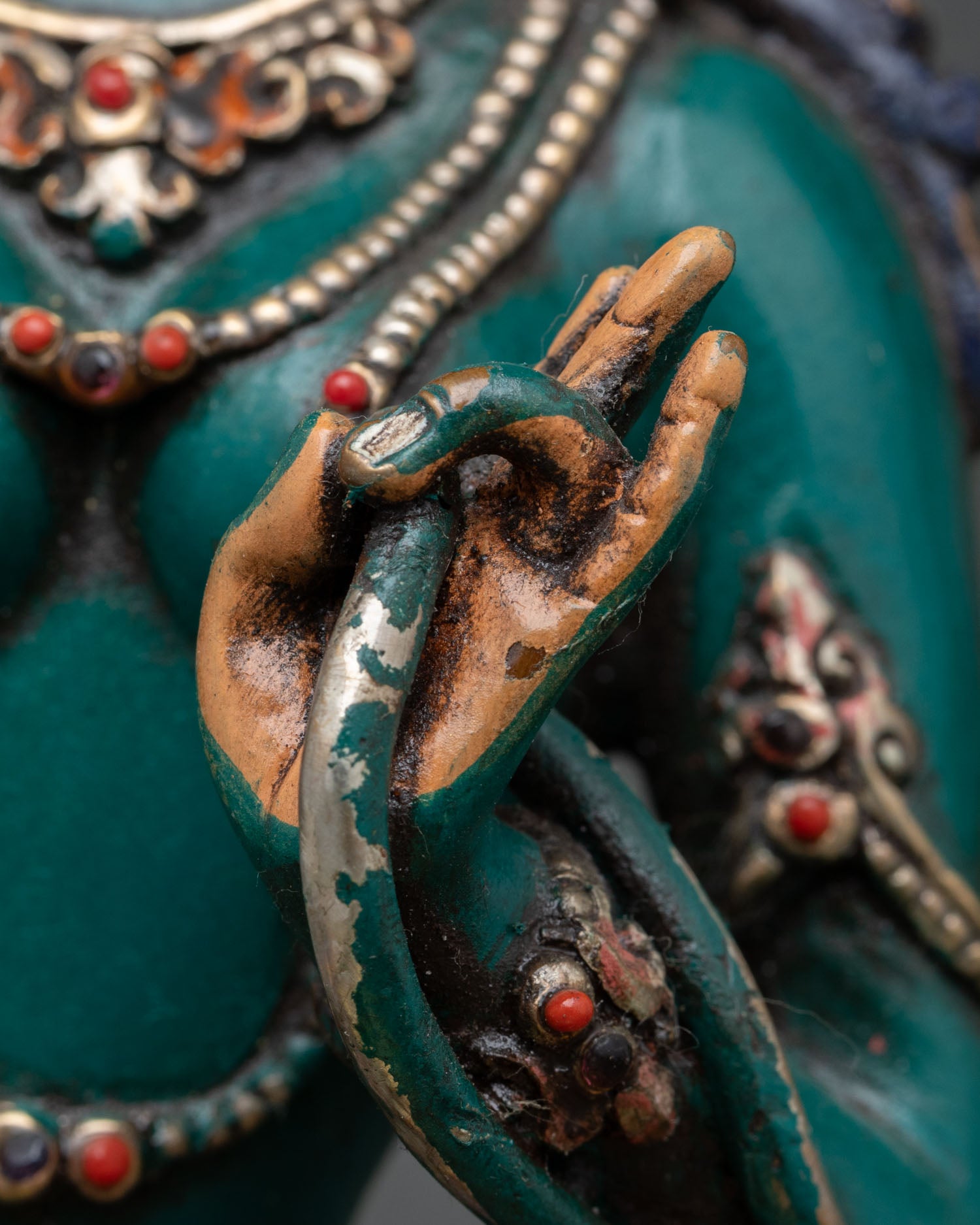 Blessed Green Tara Statue | Nepalese Spiritual Art
