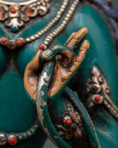 Blessed Green Tara Statue | Nepalese Spiritual Art