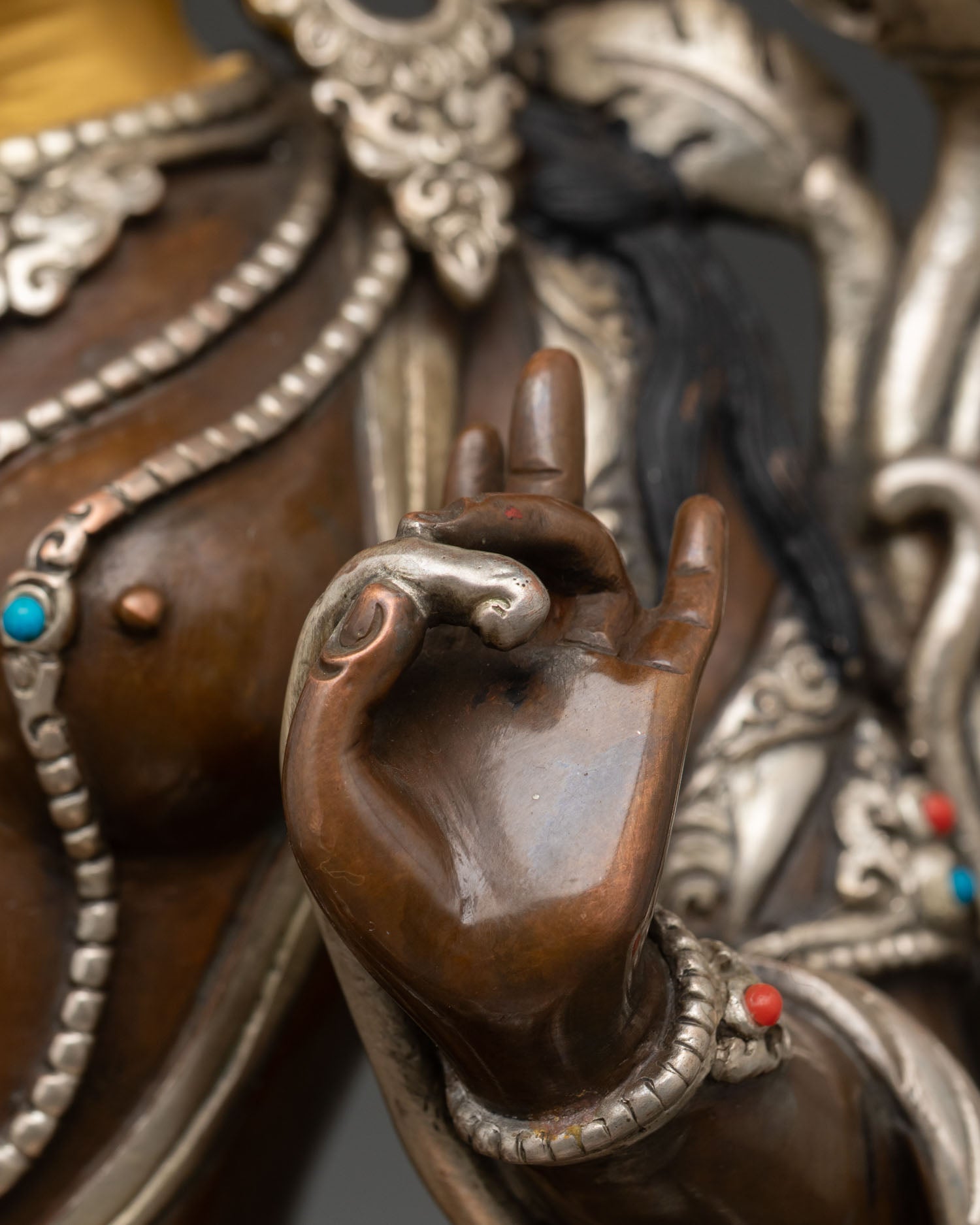 Green Tara Statue - Traditional Nepalese Sacred Artwork