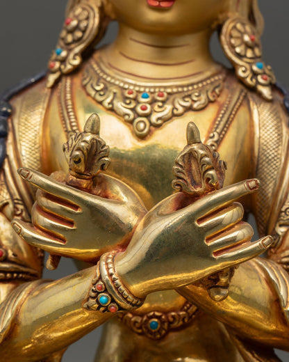 Vajradhara Statue – Sacred Himalayan Buddhist Copper Art