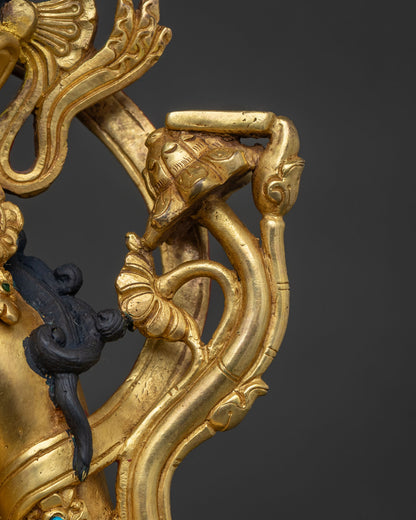 Manjushri Statue for Meditation | Fine Tibetan Metalwork