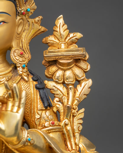 Handcrafted Manjushri Statue - Spiritual Decor for Knowledge