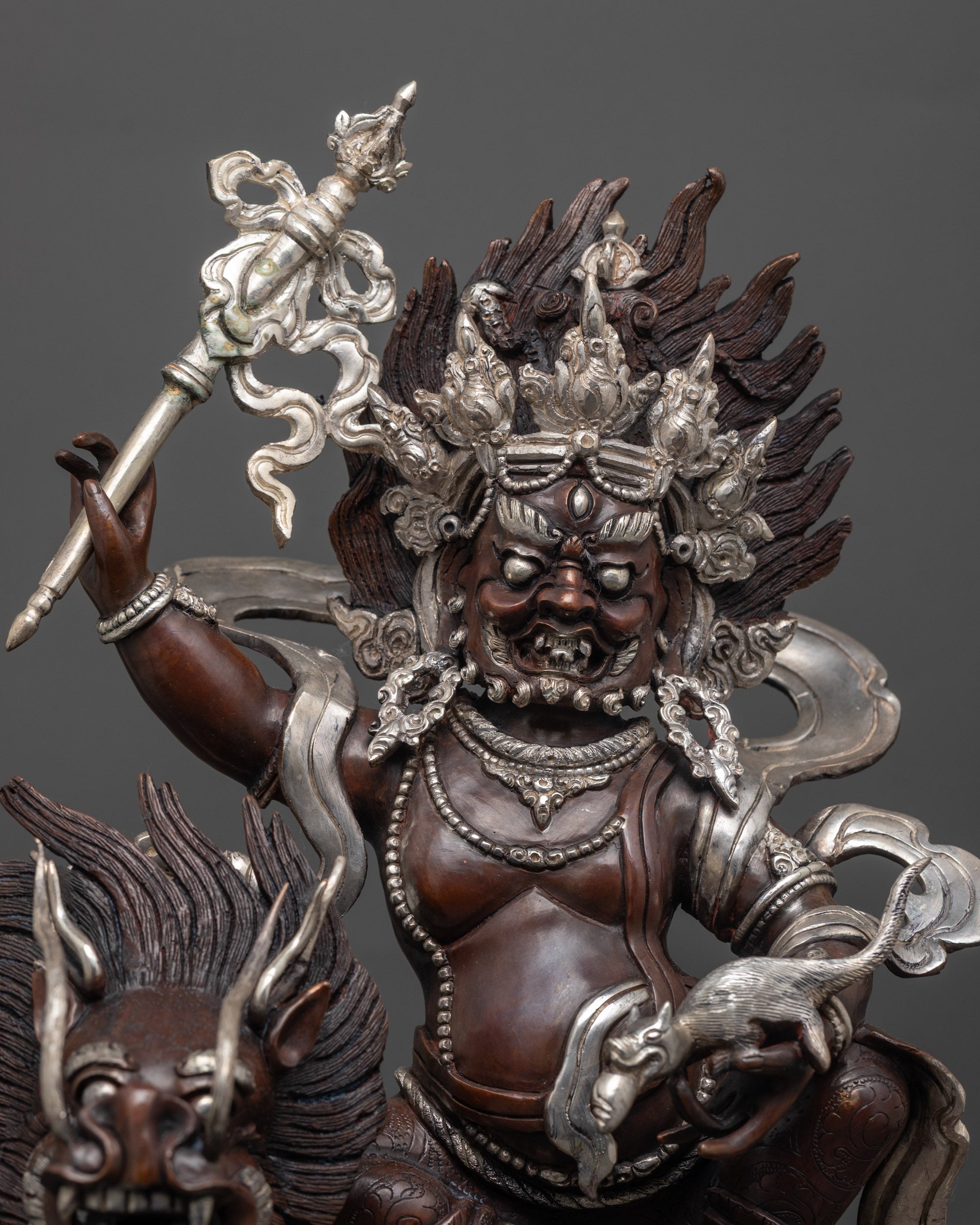 White Dzambhala Statue