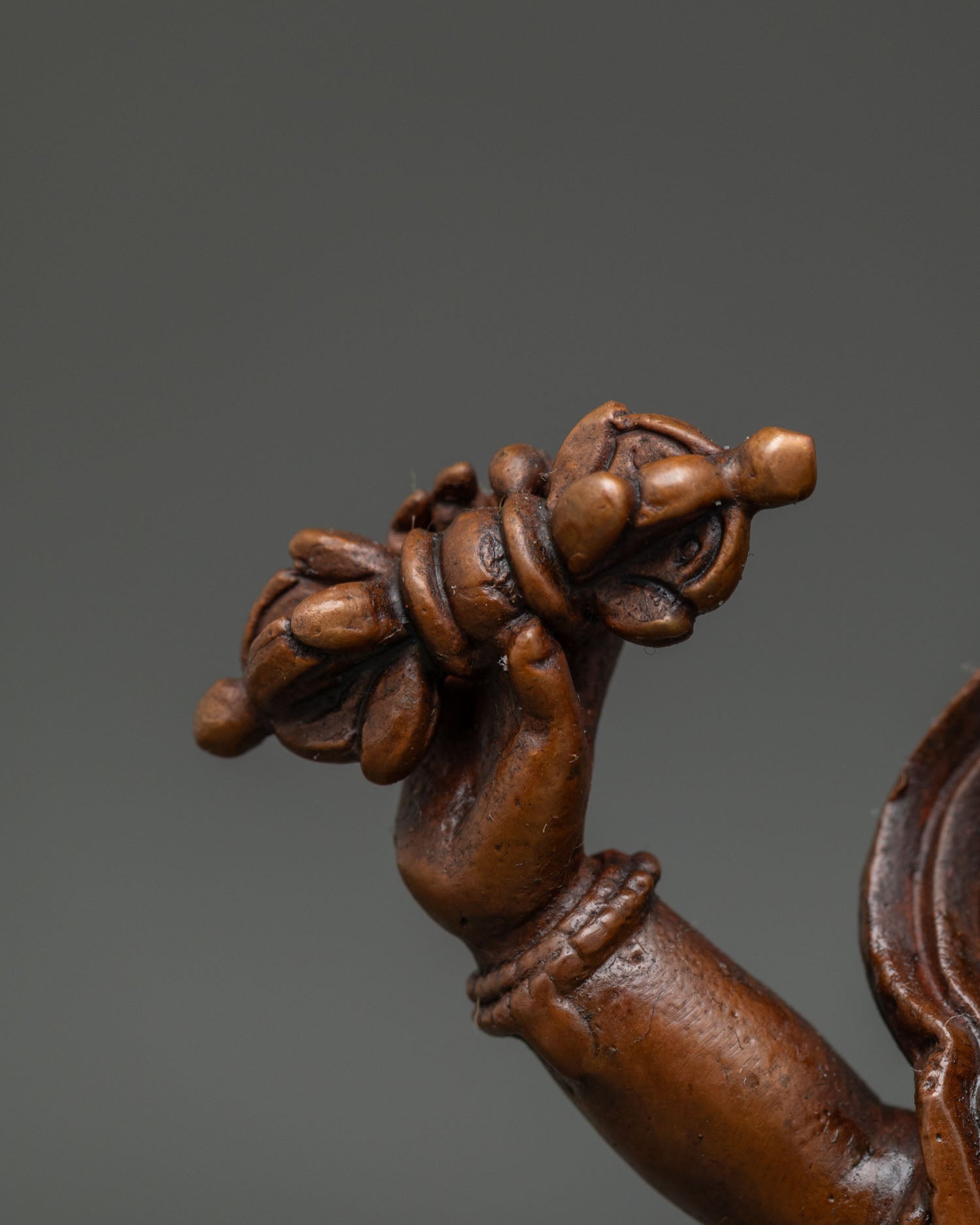 Oxidized Vajrapani Statue | Symbol of Enlightment