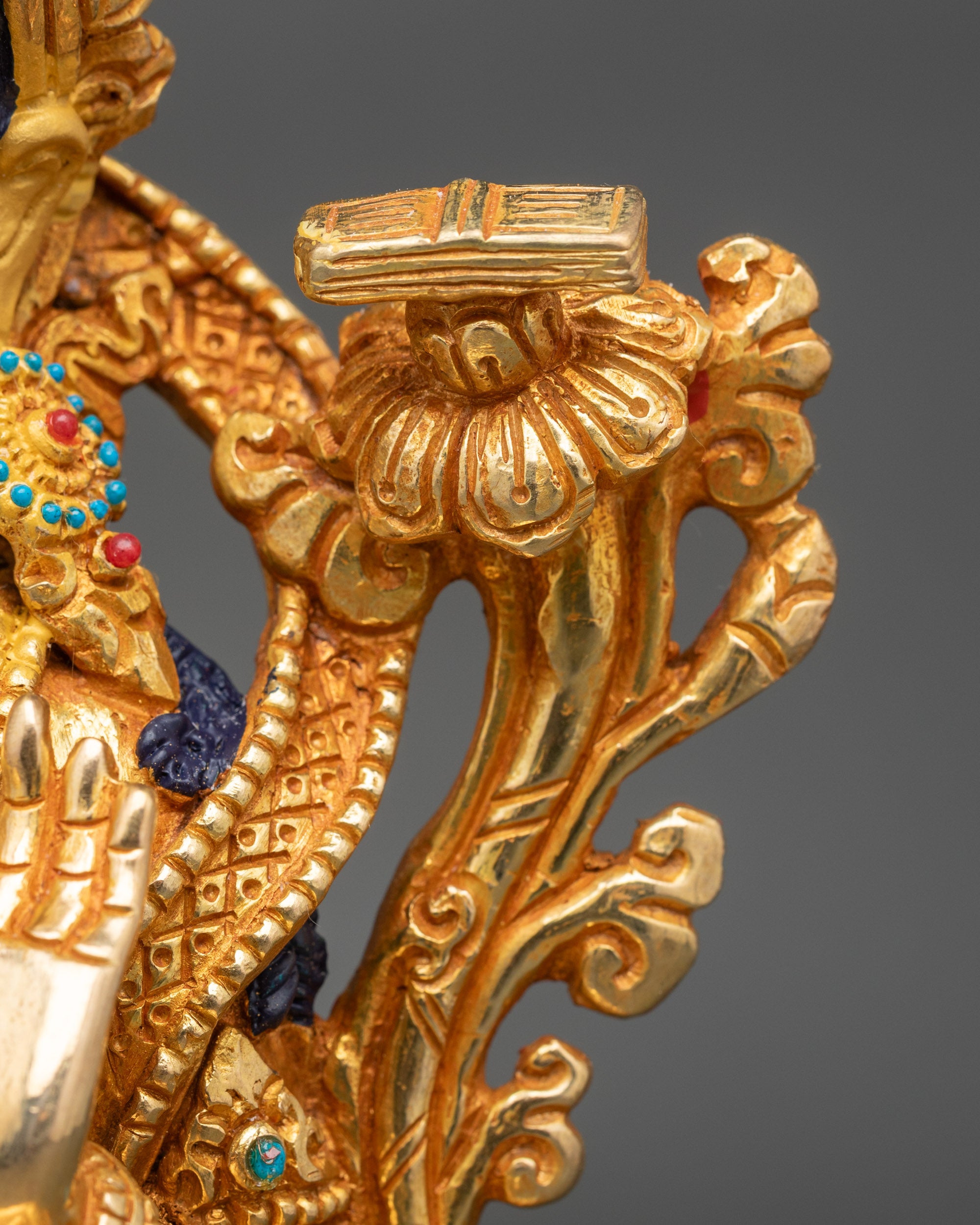 Manjushri Sculpture for Spiritual Wisdom and Empathetic Guidance