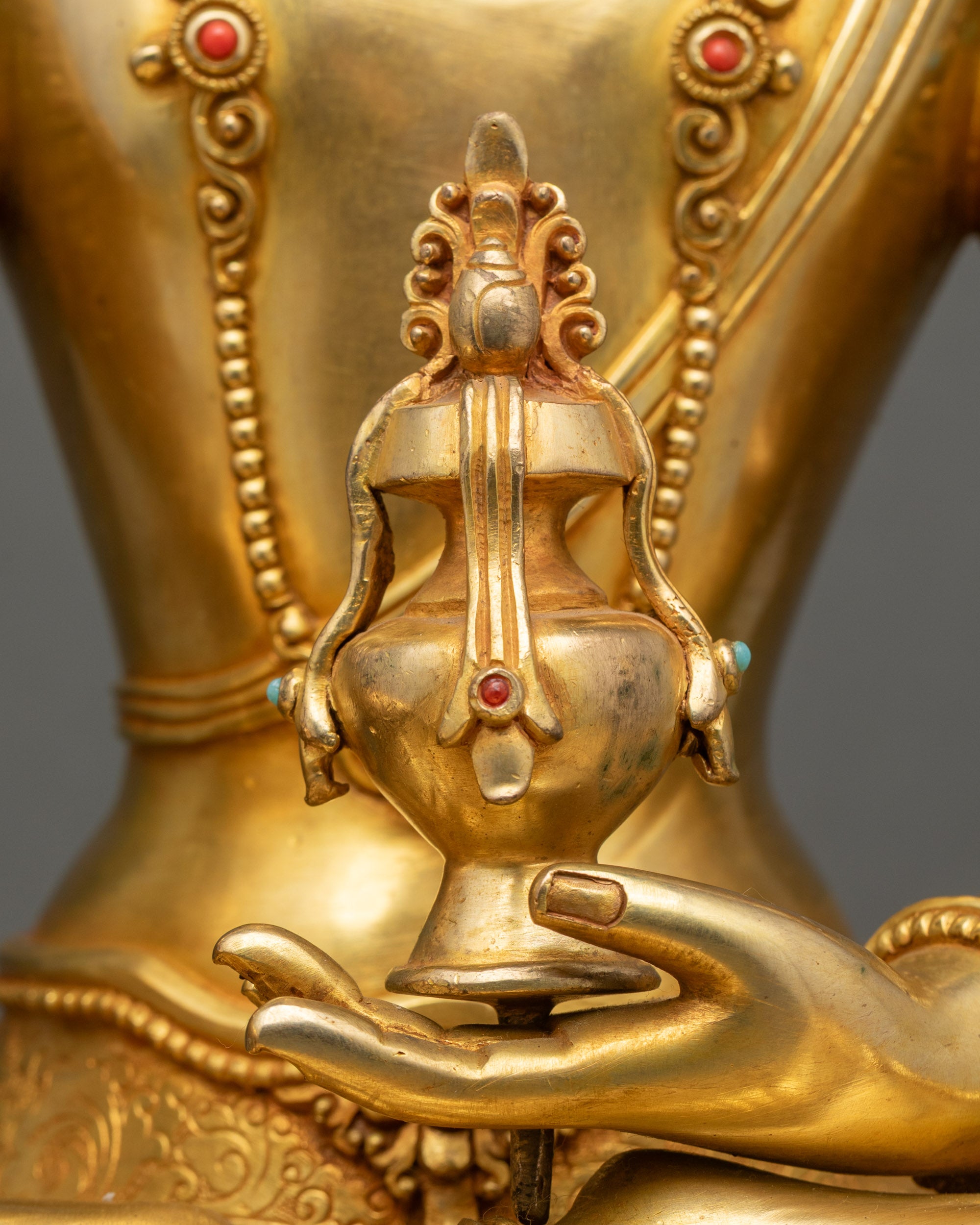 Handmade Jizo Kshitigarbha Statue from Nepal | Protector of Beings