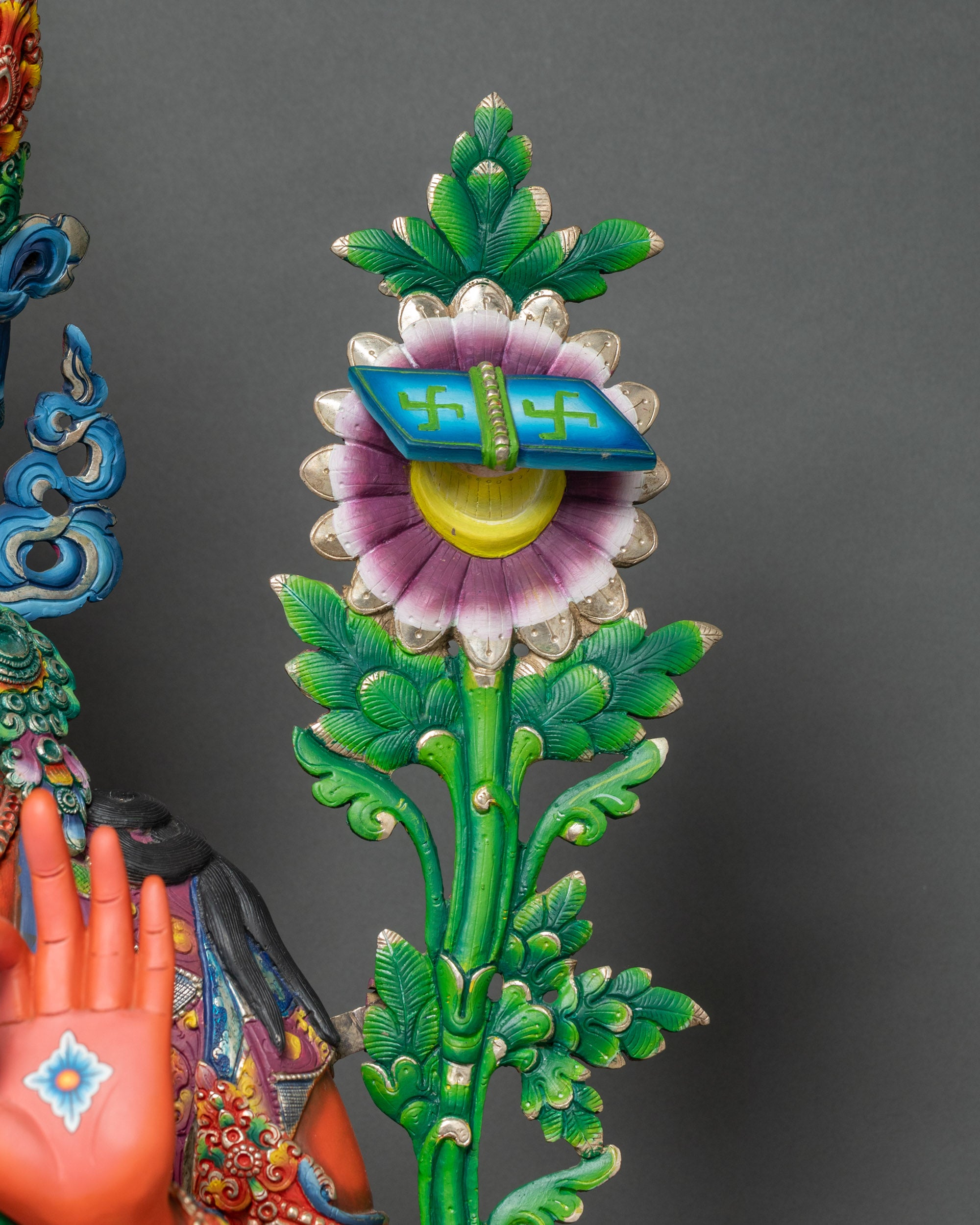 Traditional Bodhisattva Manjushri Statue | Tibetan Buddhist Artwork