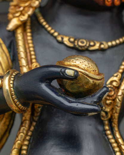 Black Dzambhala Statue | Traditional Buddhist Craftsmanship
