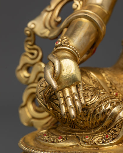 Divine Green Tara Statue | Nepalese Handcrafted Goddess of Compassion