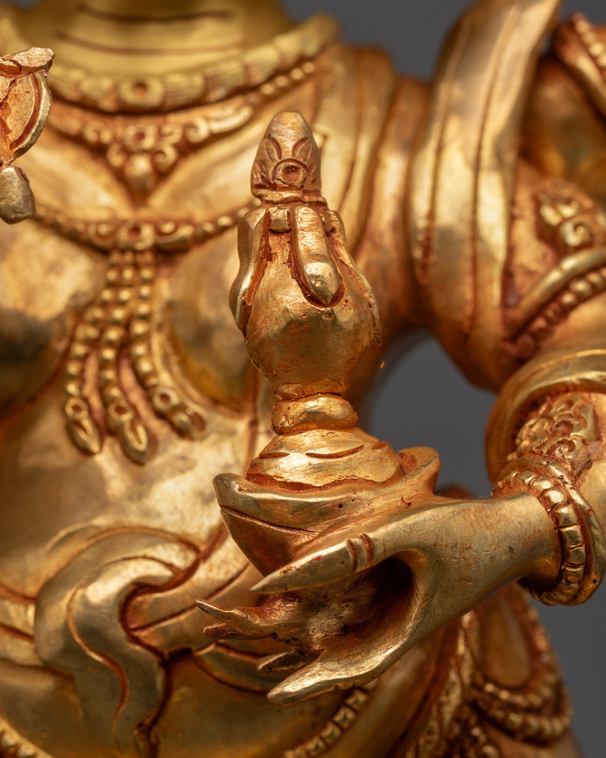 Handcrafted White Mahakala Statue | Tibetan Buddhist Wrathful Deity