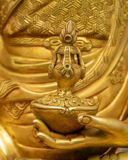 Handcrafted Guru Rinpoche Statue | Buddhist Meditation Decor