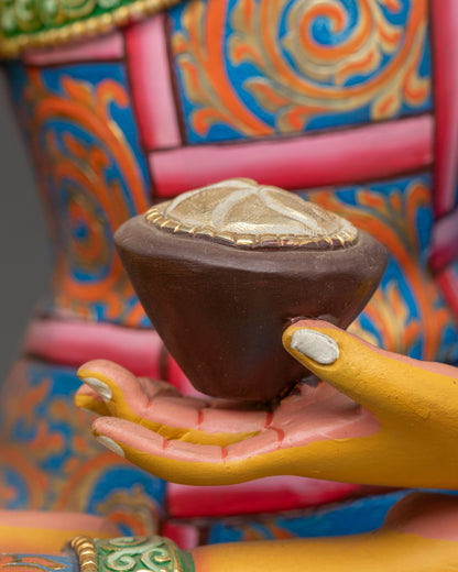 Shakyamuni Buddha Statue | Hand-Painted Enlightened Buddha Figurine