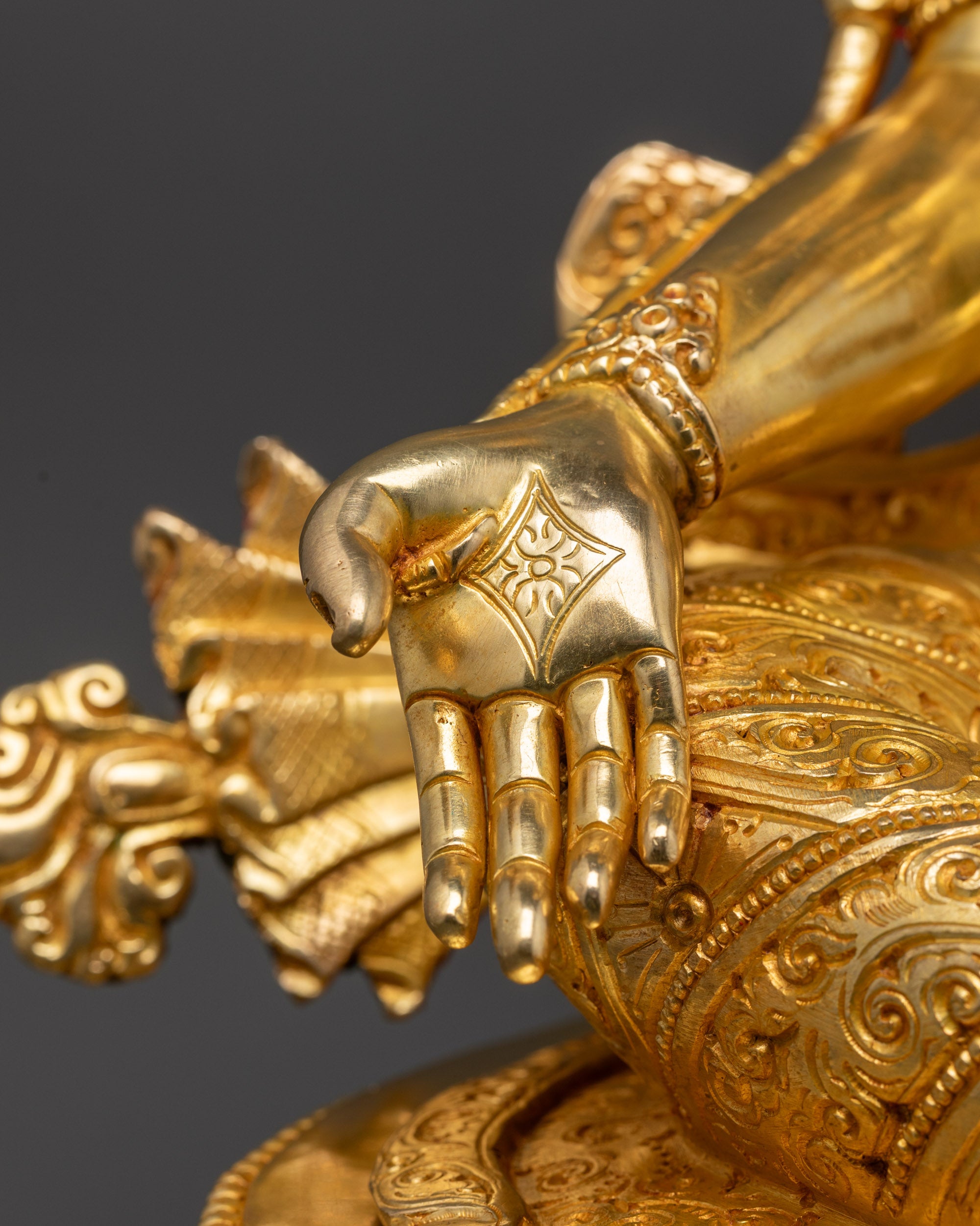 Mother Tara Statue | 24K Gold-Gilded Compassionate Goddess Sculpture